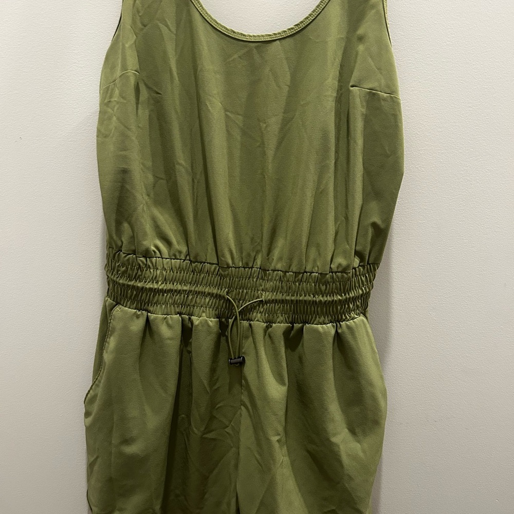 Abercrombie & Fitch Women's Traveler Romper Olive Green Size Medium